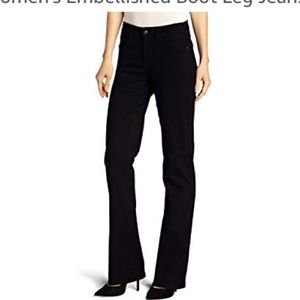 Final🎉NYDJ Black Bootcut embellished Jeans